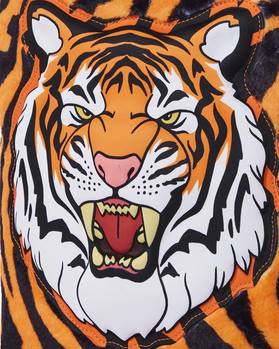TIGER COZY VELOUR FUR BACKPACK