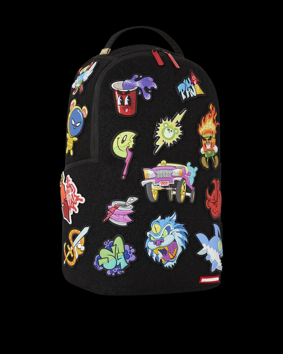 TRANCE PARTY PATCHES BACKPACK (23 VELCRO REMOVABLE PATCHES)