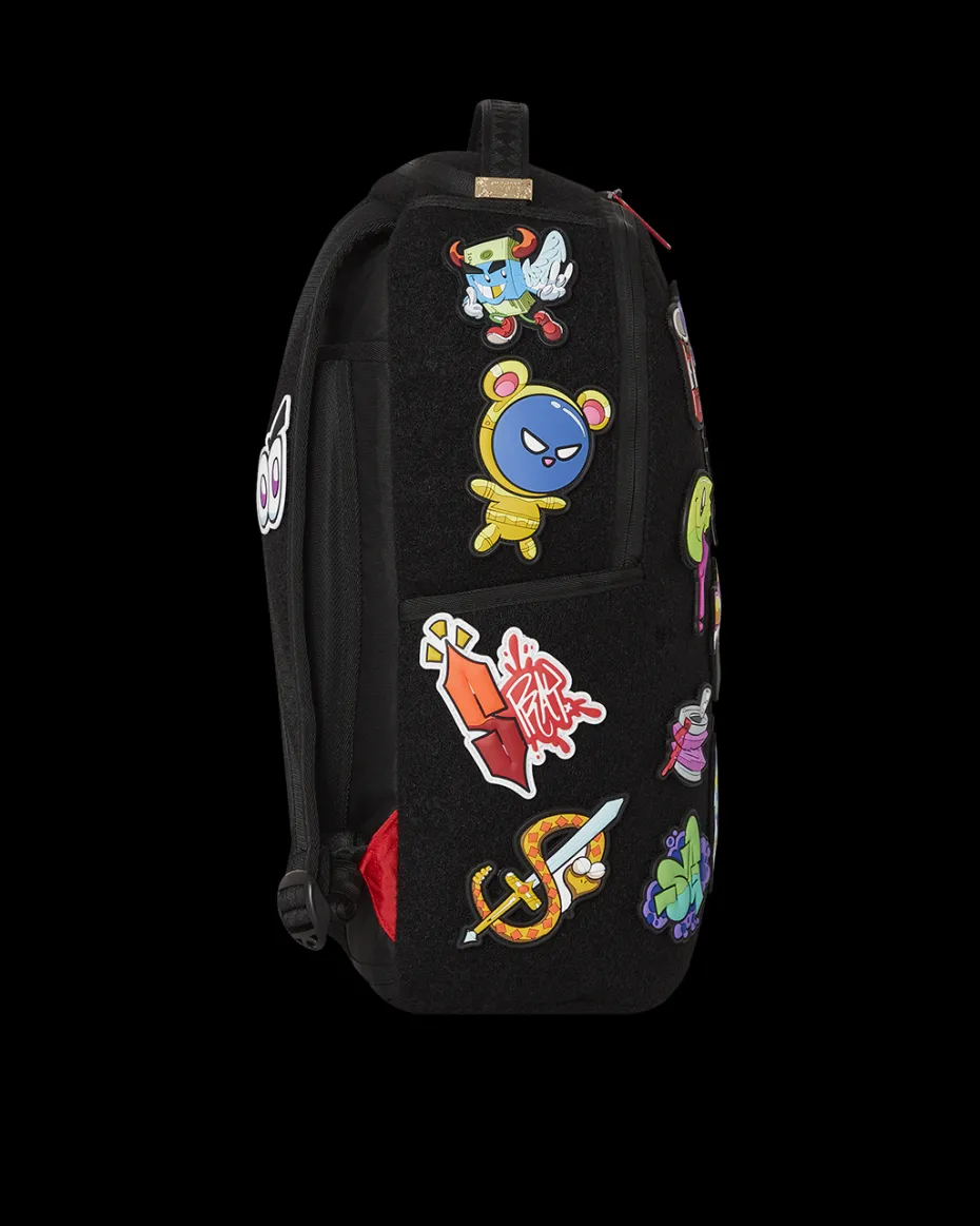 TRANCE PARTY PATCHES BACKPACK (23 VELCRO REMOVABLE PATCHES)