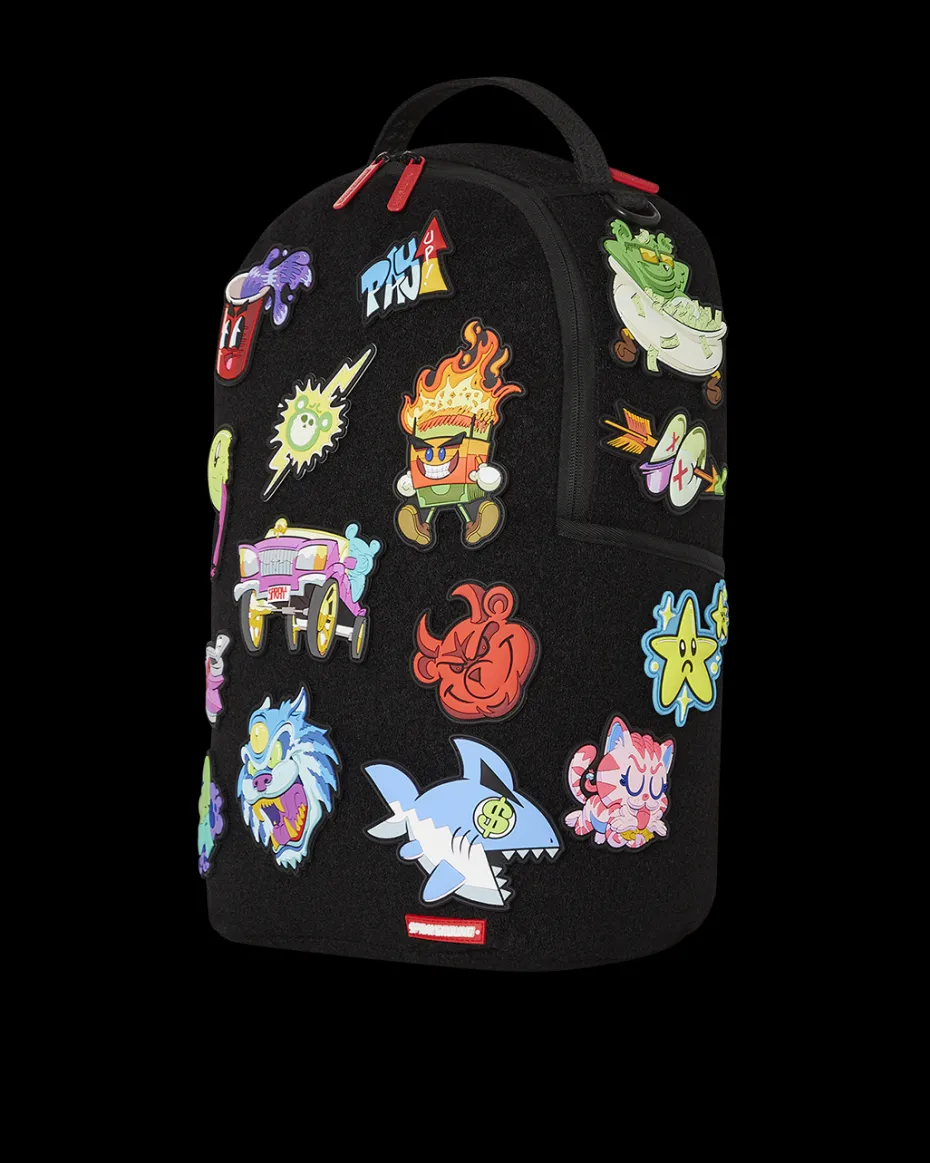 TRANCE PARTY PATCHES BACKPACK (23 VELCRO REMOVABLE PATCHES)