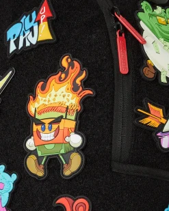 TRANCE PARTY PATCHES BACKPACK (23 VELCRO REMOVABLE PATCHES)
