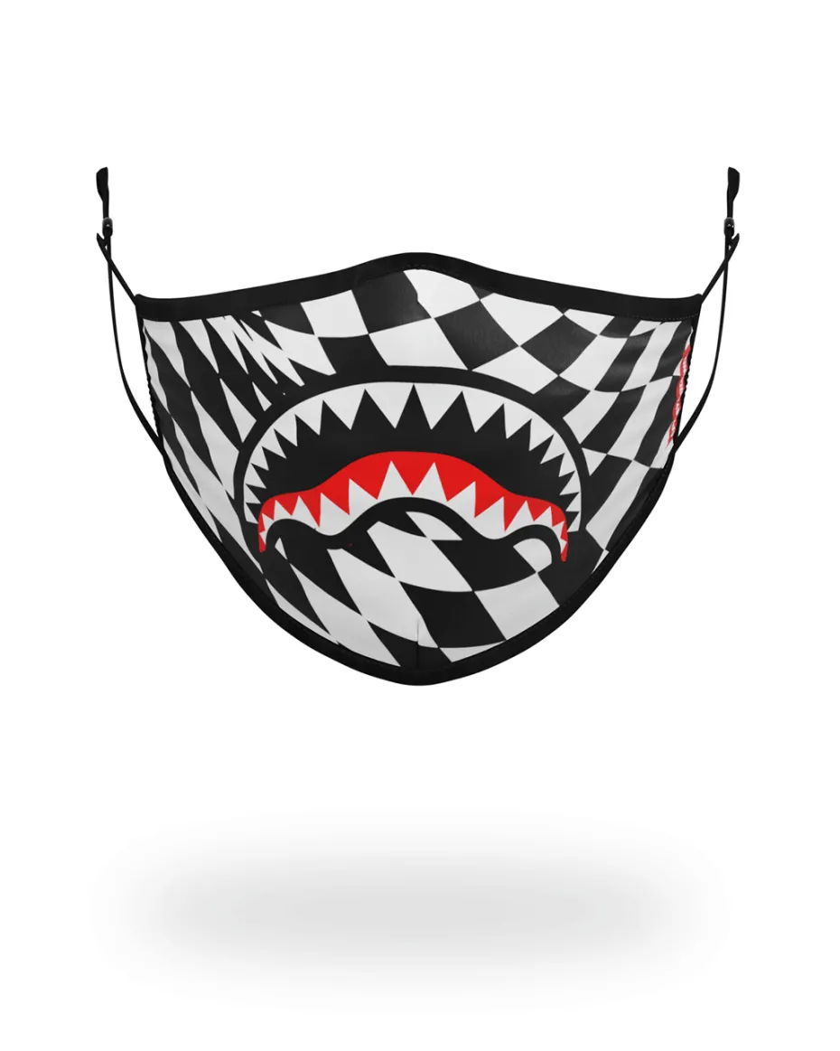 TRIPPY CHECK FACE MASK