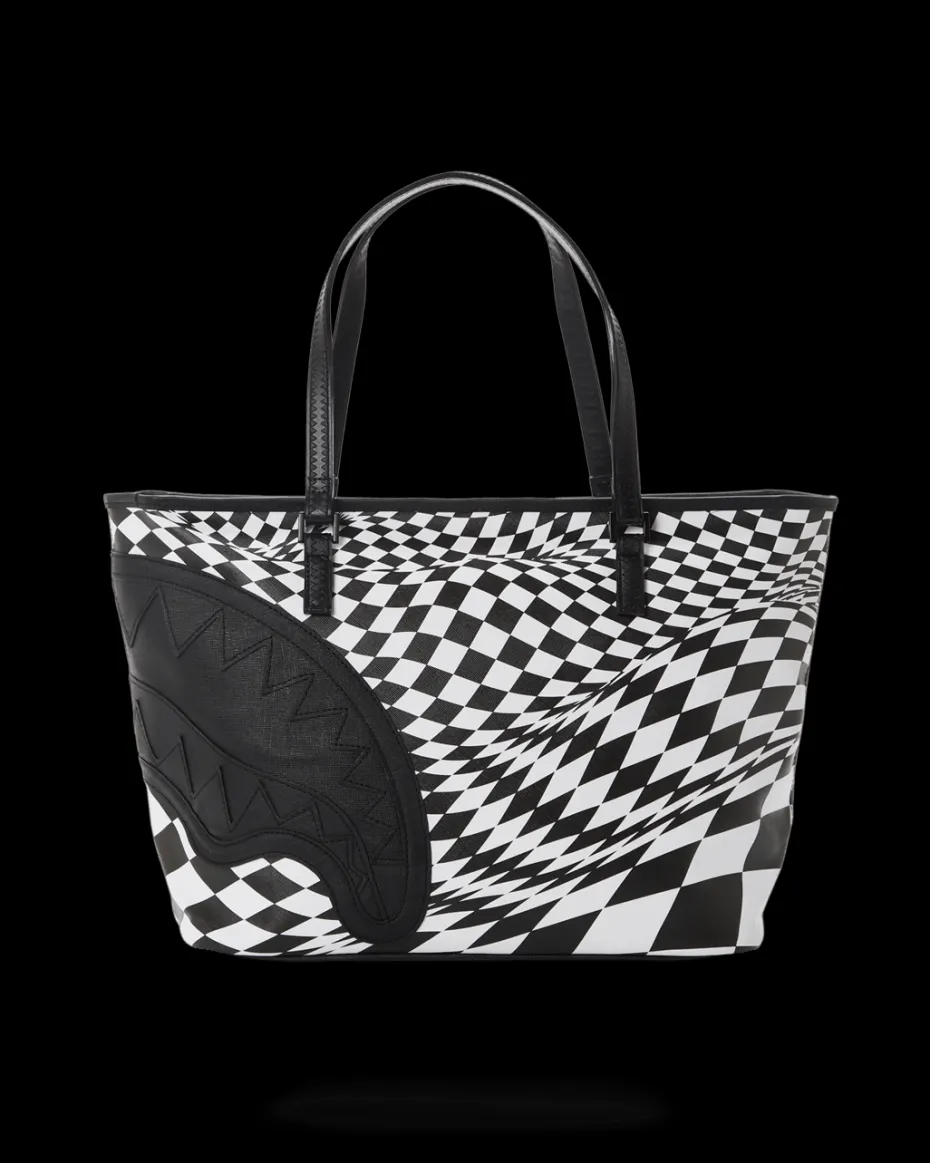 TRIPPY CHECK TOTE