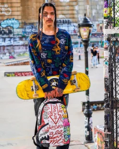 TRI-SPLIT GRAFFITI BACKPACK (DLXV)