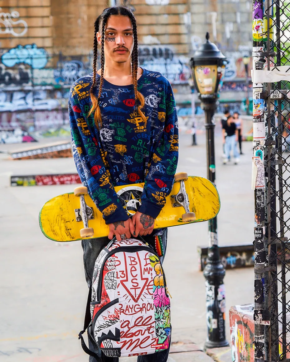 TRI-SPLIT GRAFFITI BACKPACK (DLXV)