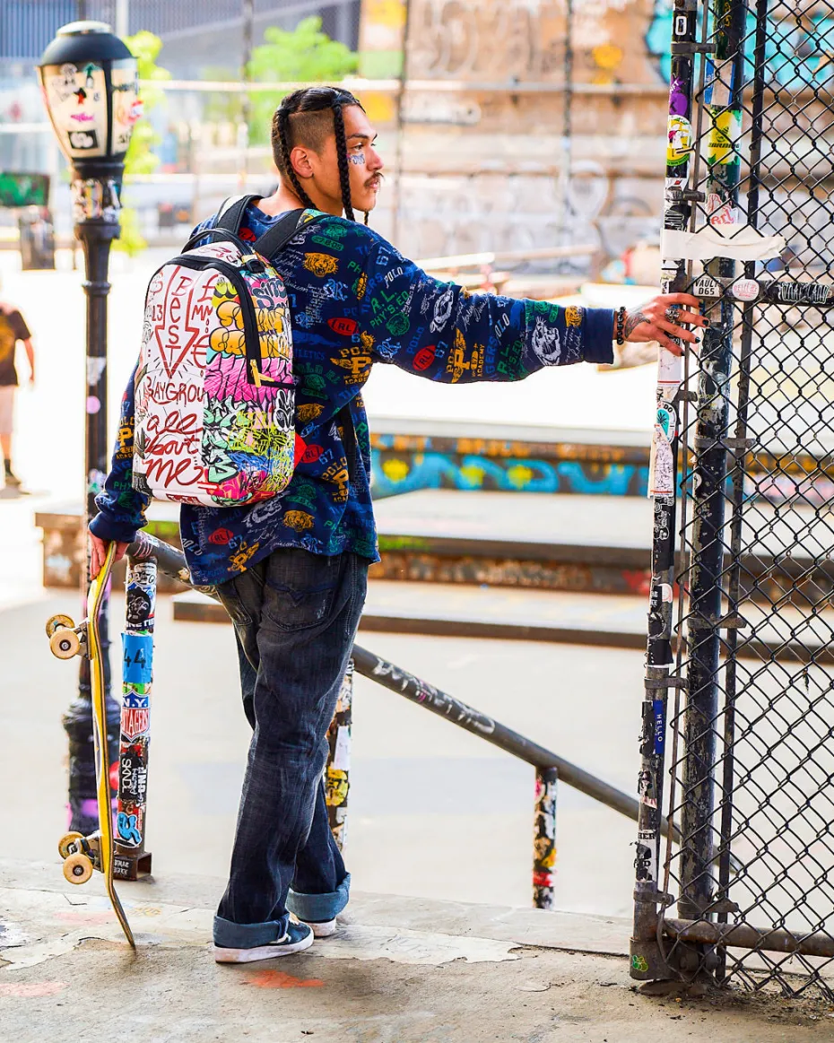 TRI-SPLIT GRAFFITI BACKPACK (DLXV)