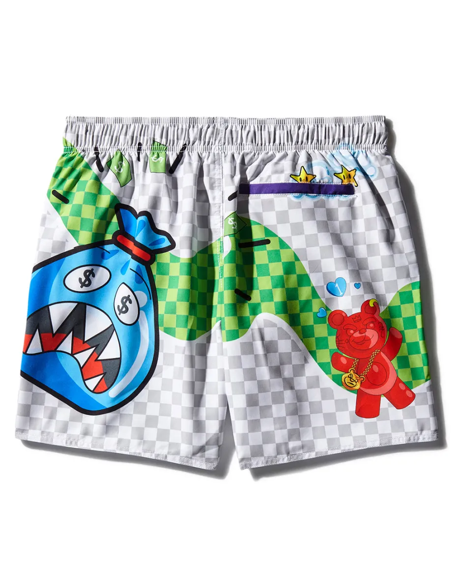 WTF ART SHOTO SWIM TRUNKS